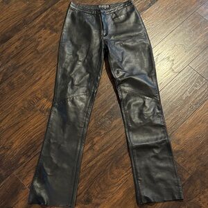 Black Leather Pants